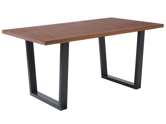 Stół do jadalni BELIANI Austin, brązowo-czarny, 160x90x76 cm Beliani