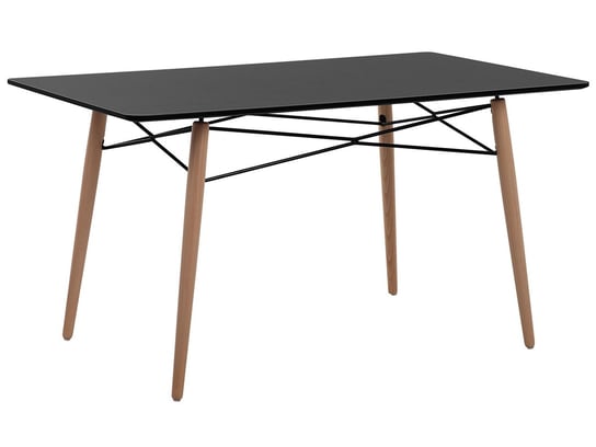 Stół do jadalni BELIANI Biondi, czarno-brązowy, 140x80x75 cm Beliani