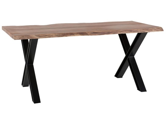 Stół do jadalni BELIANI Brooke, brązowo-czarny, 200x102x78 cm Beliani