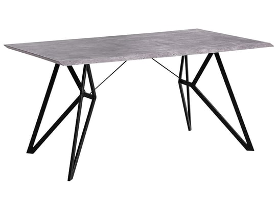 Stół do jadalni BELIANI Buscot, szaro-czarny, 160x90x 76 cm Beliani