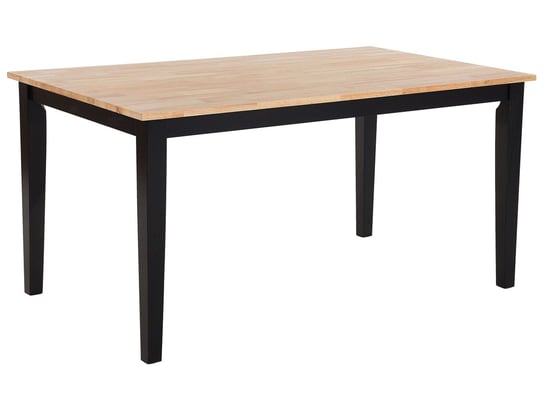 Stół do jadalni BELIANI Georgia, drewniany czarno-brązowy, 150x90x75 cm Beliani