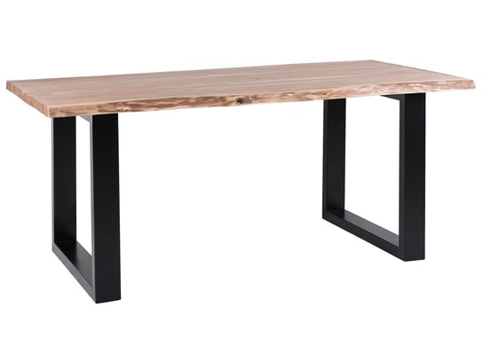 Stół do jadalni BELIANI Heby, brązowo-czarny, 200x95x77 cm Beliani