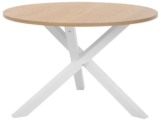 Stół do jadalni BELIANI Jacksonville, jasnobrązowo-biały, 120x78x78 cm Beliani