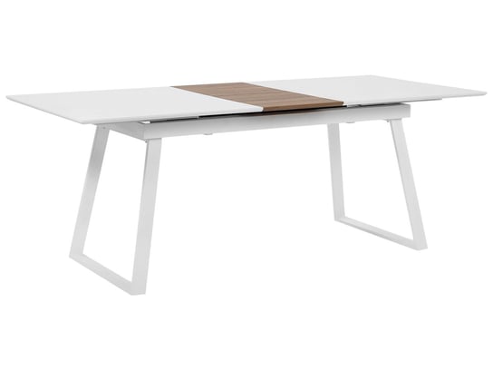 Stół do jadalni BELIANI Kaluna, biało-jasnobrązowy, 200x90x75 cm Beliani