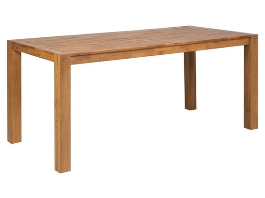Stół do jadalni dębowy 150 x 85 cm jasne drewno NATURA Beliani