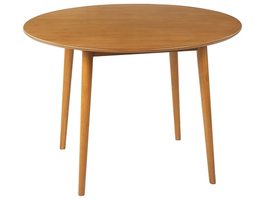 Stół do jadalni okrągły ⌀ 110 cm jasne drewno RADAN Beliani