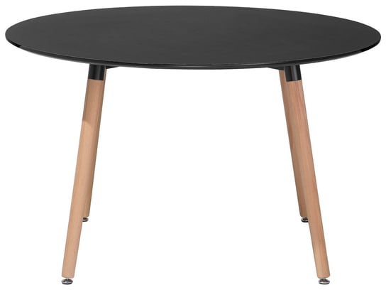 Stół do jadalni okrągły ⌀ 120 cm czarny BOVIO Beliani