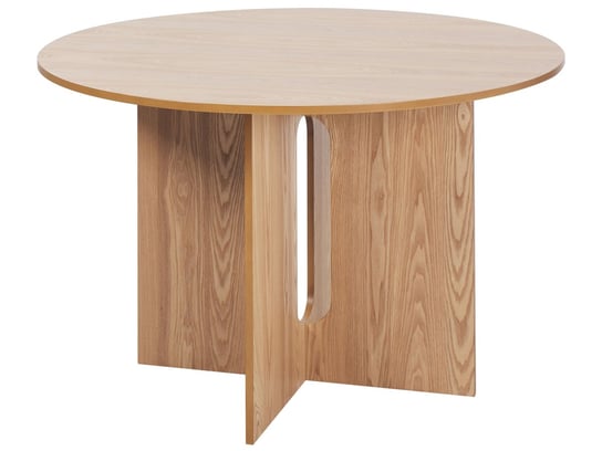 Stół do jadalni okrągły  120 cm jasne drewno CORAIL Beliani
