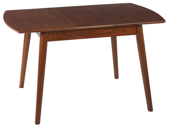 Stół do jadalni rozkładany 100/130 x 80 cm ciemne drewno TOMS Beliani