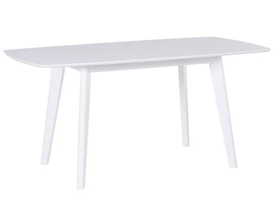 Stół do jadalni rozkładany 120/160 x 80 cm biały SANFORD Beliani