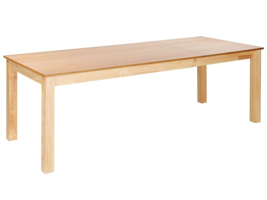 Stół do jadalni rozkładany 160/240 x 90 cm jasne drewno MADURA Beliani