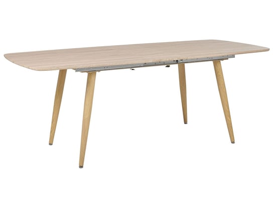 Stół do jadalni rozkładany 180/210 x 90 cm jasne drewno HAGA Beliani