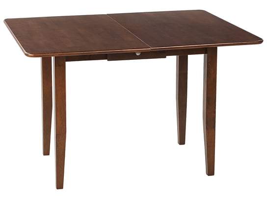Stół do jadalni rozkładany 90/120 x 60 cm ciemne drewno MASELA Beliani