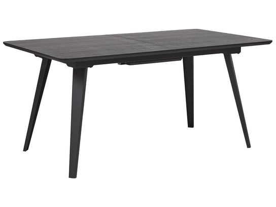 Stół do jadalni rozkładany160/200 x 90 cm czarny IRVINGTON Beliani