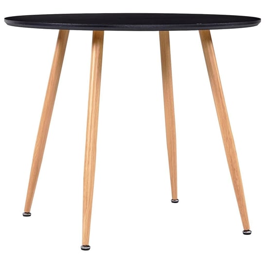 Stół do jadalni vidaXL, kolor czarny i dębowy, 90 x 73,5 cm, MDF vidaXL