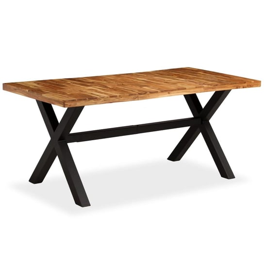 Stół do jadalni VIDAXL z drewna akacjowego i mango, 90x180x76cm vidaXL