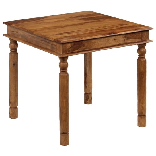 Stół do jadalni vidaXL z litego drewna sheesham, 80x80x77cm vidaXL