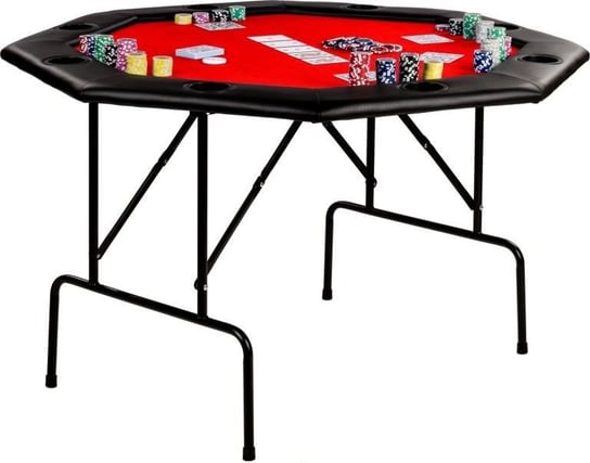 Stół do pokera - czerwony GamesPlanet