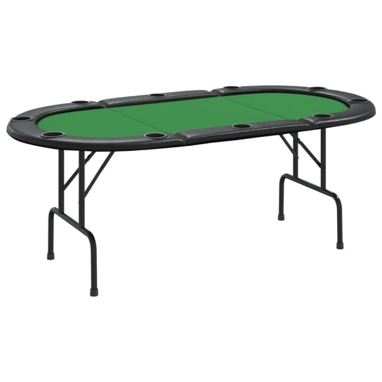 Stół do pokera składany, 206x106x75cm, zielony Inna marka
