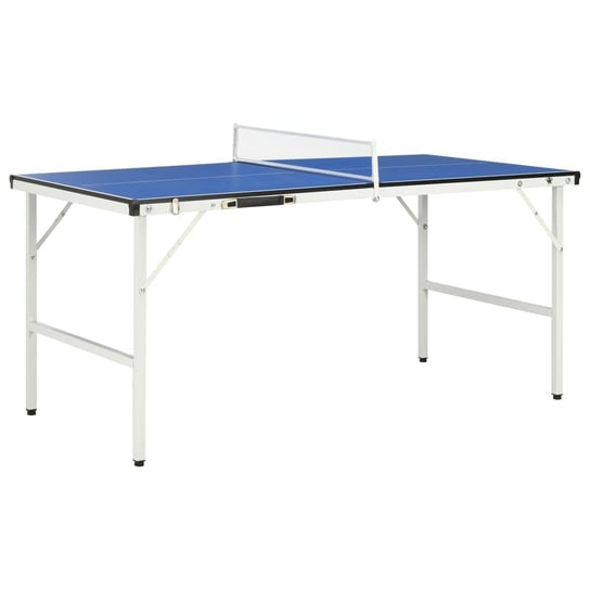 Stół do tenisa z siatką, 5 stóp, 152 x 76  x 66 cm, niebieski vidaXL