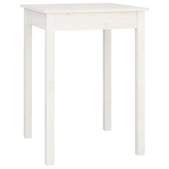 Stół drewniany lite sosnowe, biały, 55x55x75 cm / AAALOE Inna marka