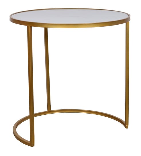 Stół duży okrągły metal a'la marmur ze złotymi nogami* Inna marka