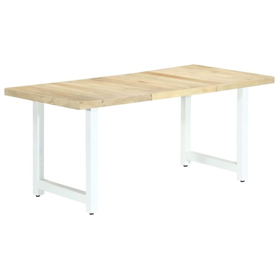 Stół ELIOR Buzel, jasnobrązowy-biały, 180x90x76 cm Elior