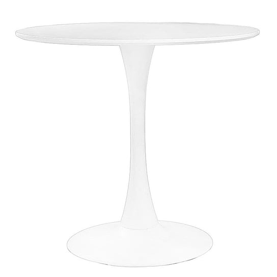 Stół ELIOR Catrin, biały, 74x80x80 cm Elior