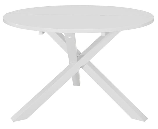 Stół ELIOR Emis, biały, 120x120x75 cm Elior
