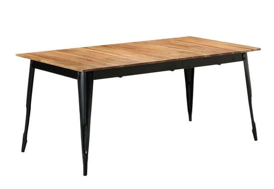 Stół ELIOR Wamis 3X, czarny, 76x180x90 cm Elior