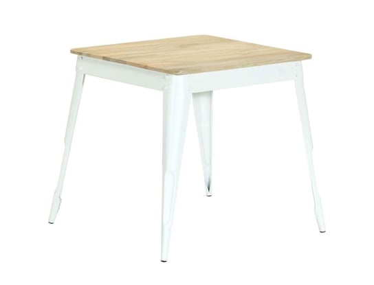 Stół ELIOR Wamis, biały, 75x75x76 cm Elior