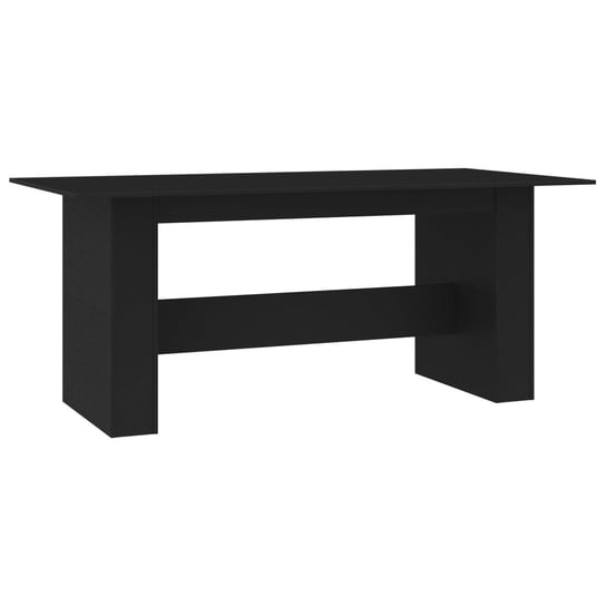 Stół ELIOR Wixus, czarny, 76x90x180 cm Elior