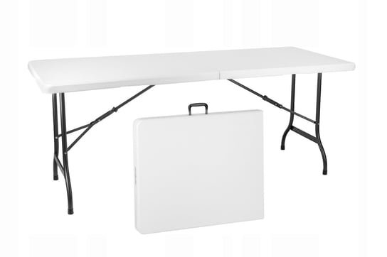 Stół EUROHIT, biało-czarny, 180 × 74 × 74 cm Corciano