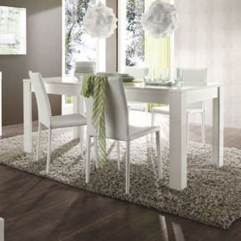 Stół FATO LUXMEBLE Amaretto, biały, 160x90x79 cm Fato Luxmeble