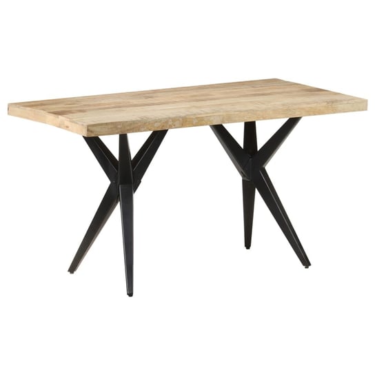 Stół jadalniany, 140 x 70 x 76 cm, surowe drewno mango vidaXL