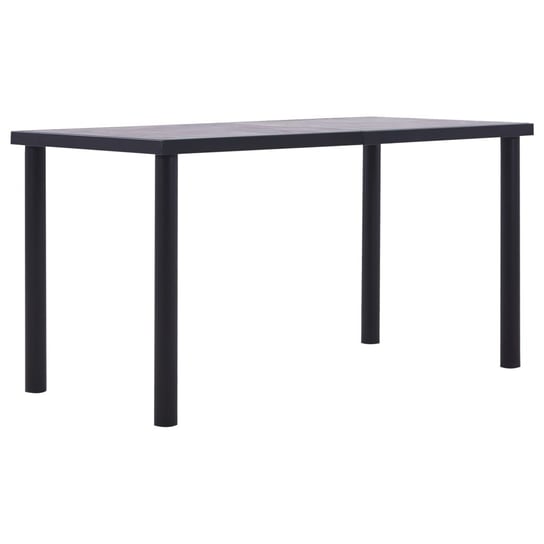 Stół jadalniany 140x70 cm czarny/betonowy szary Zakito Europe
