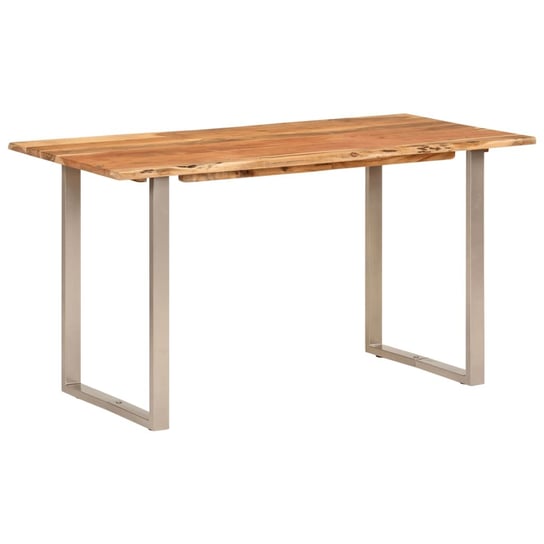 Stół jadalniany, 140x70x76 cm, lite drewno akacjowe vidaXL