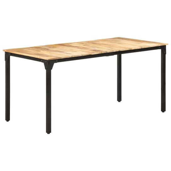 Stół jadalniany, 160 x 80 x 76 cm, surowe drewno mango vidaXL