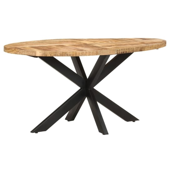 Stół jadalniany, 160 x 90 x 75 cm, surowe drewno mango vidaXL