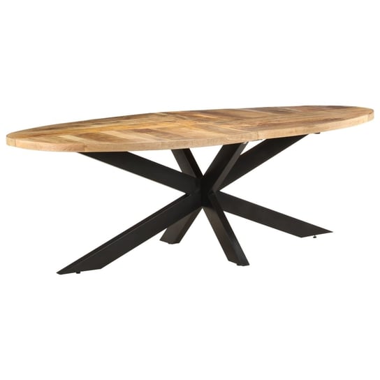 Stół jadalniany, 240x100x75 cm, surowe drewno mango vidaXL