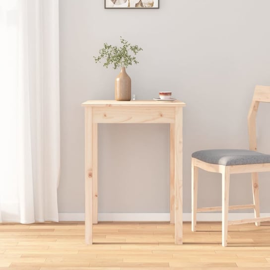 Stół jadalniany, 55x55x75 cm, lite drewno sosnowe vidaXL