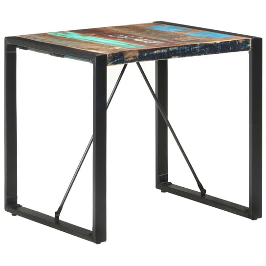 Stół jadalniany, 80 x 80 x 75 cm, lite drewno z odzysku vidaXL