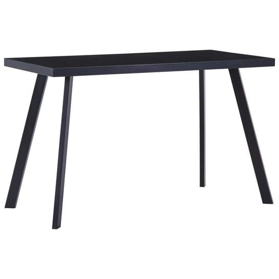 Stół jadalniany, czarny, 120x60x75 cm, hartowane szkło vidaXL