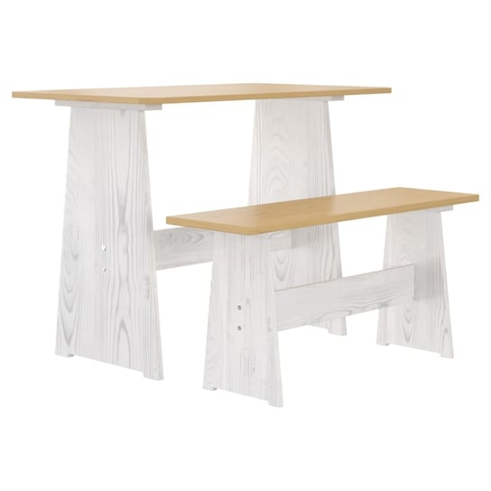 Stół jadalniany drewniany 100x60x73 cm + ławka 92x / AAALOE Inna marka