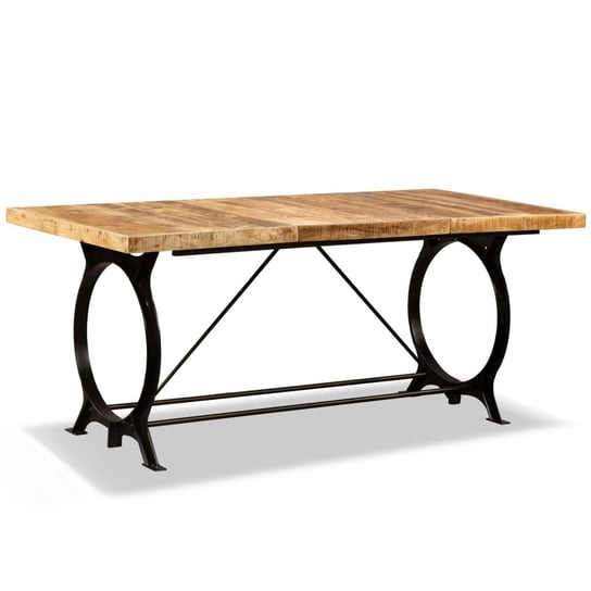 Stół jadalniany drewniany mango 180x90x77 cm, kolo / AAALOE Inna marka