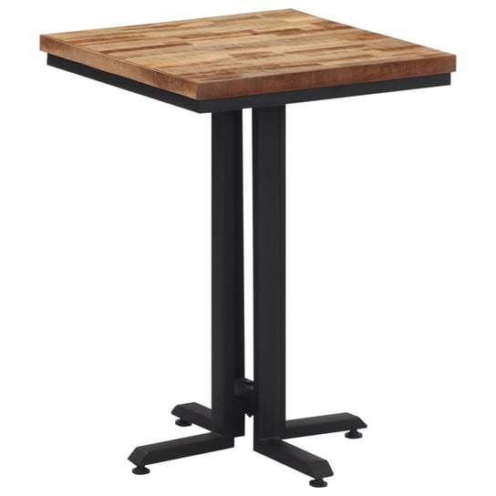 Stół jadalniany drewno tekowe 55x55 czarny Zakito Europe
