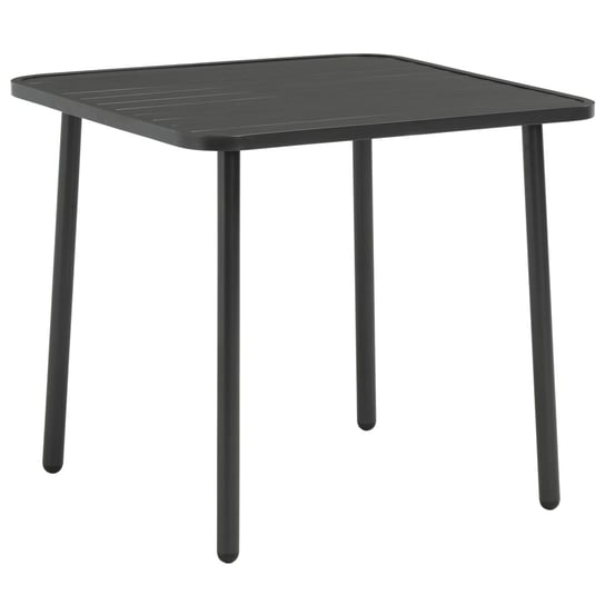 Stół jadalniany metalowy 80x80x72 cm, ciemnoszary Zakito Europe