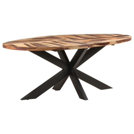 Stół jadalniany, owal, 200x100x75cm cm, akacja w stylu sheesham vidaXL