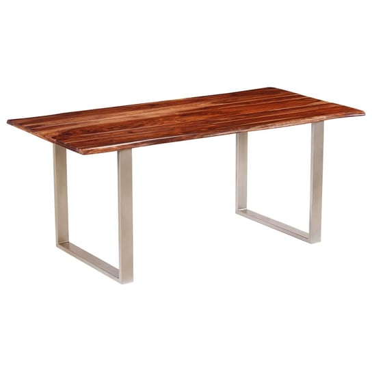 Stół jadalniany PERVOI z litego drewna sheesham, 90x180x76cm vidaXL