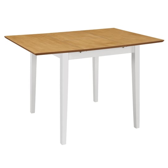 Stół jadalniany rozkładany 80-120x80x74 cm, biało- Zakito Europe